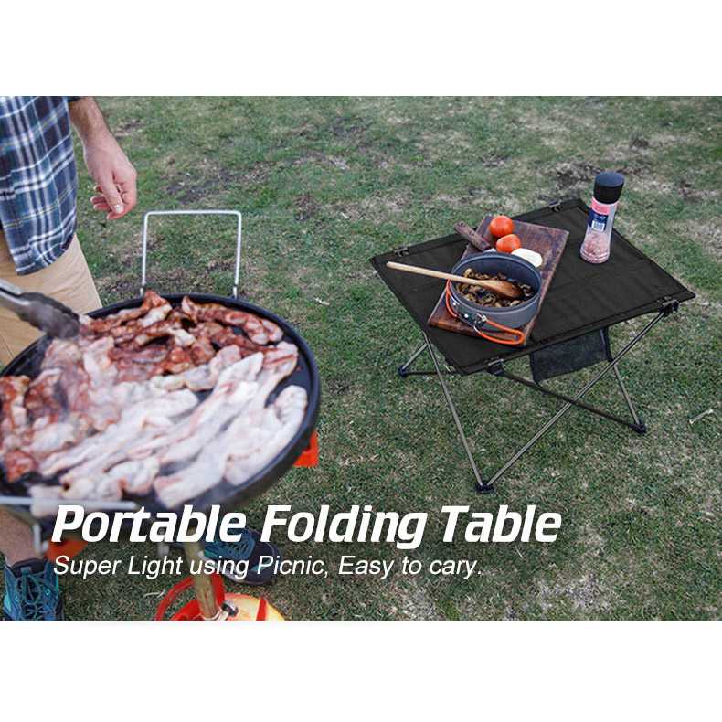 (BISA COD) FTIHSHP TOPX Meja Lipat Piknik Foldable Portable Ultralight Table - TX588