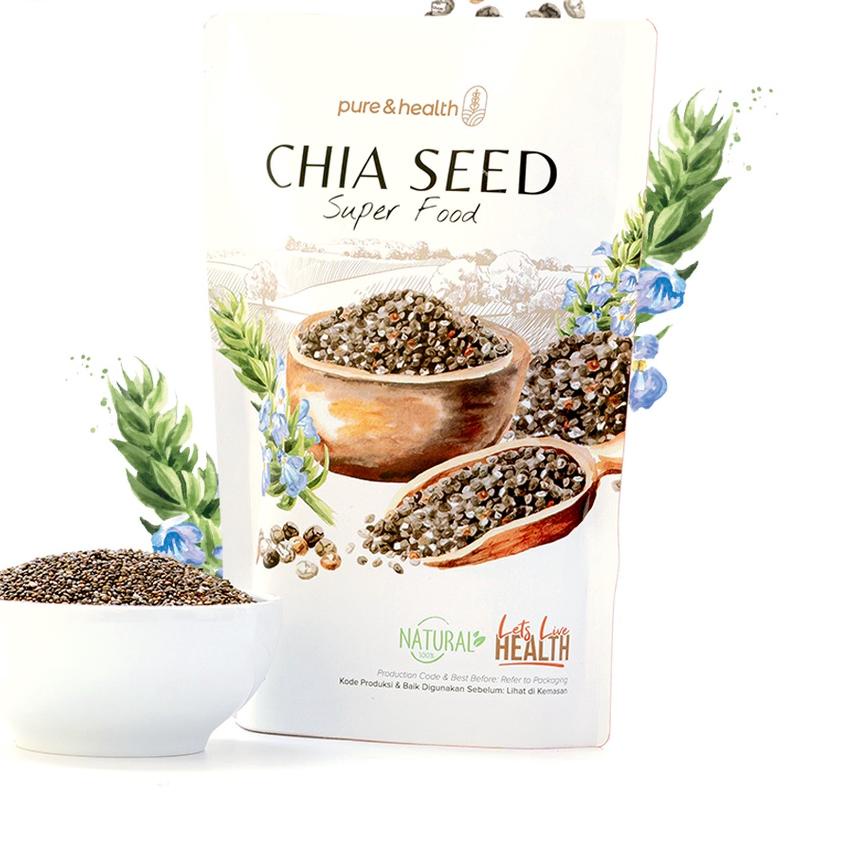 

○ Biji Chia Seed 500 gr Organik Black Chiaseed Diet Original Natural Super Food ☛