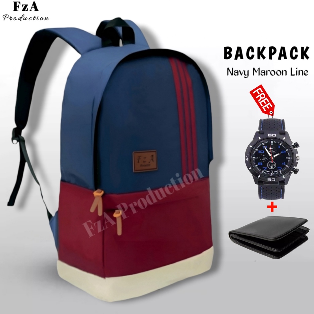 Tas Ransel Gendong Laptop Distro Tas Ransel Pria Wanita Tas Punggung Laptop Kerja Sekolah Tas Backpack Original - FzA