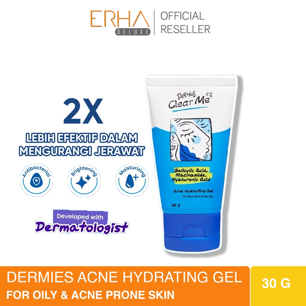 Dermies Clear Me Acne Hydrating Gel for Oily &amp; Acne Prone Skin 30g - Moisturizer