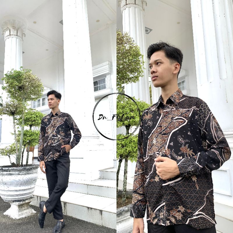 COD//KEMEJA BATIK//KEMEJA LENGAN PANJANG//KEMEJA COUPLE MILO, COKSU, CREAM//TERLARIS