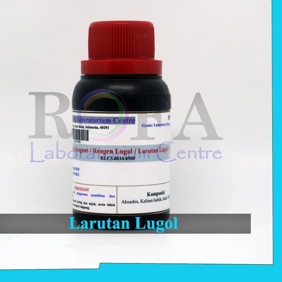 ⅎ Larutan Lugol / Lugol Solution / Reagen Lugol / Larutan Uji Amilum 100 mL ➺