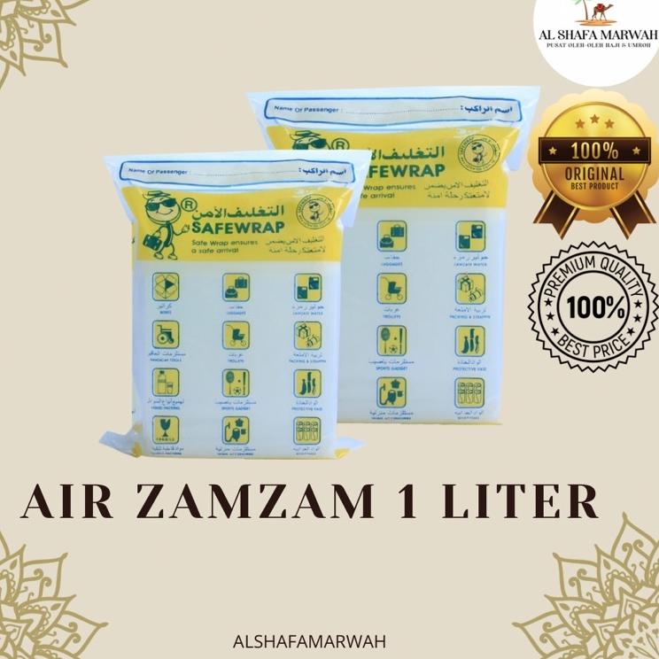 

>XG34448< Air Zamzam 1L Asli Original GRATIS SAFFRON/KISMIS