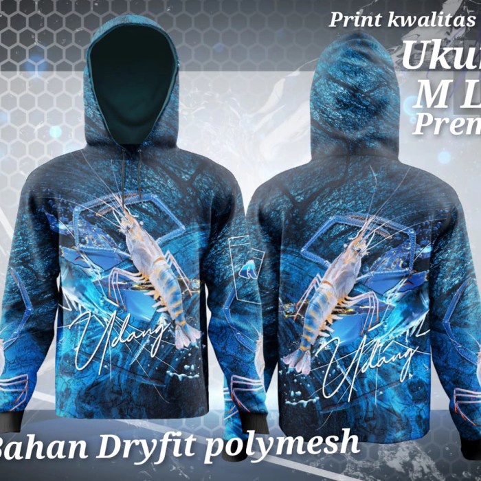 KAOS JERSEY MANCING UDANG GALAH CAPIT BIRU