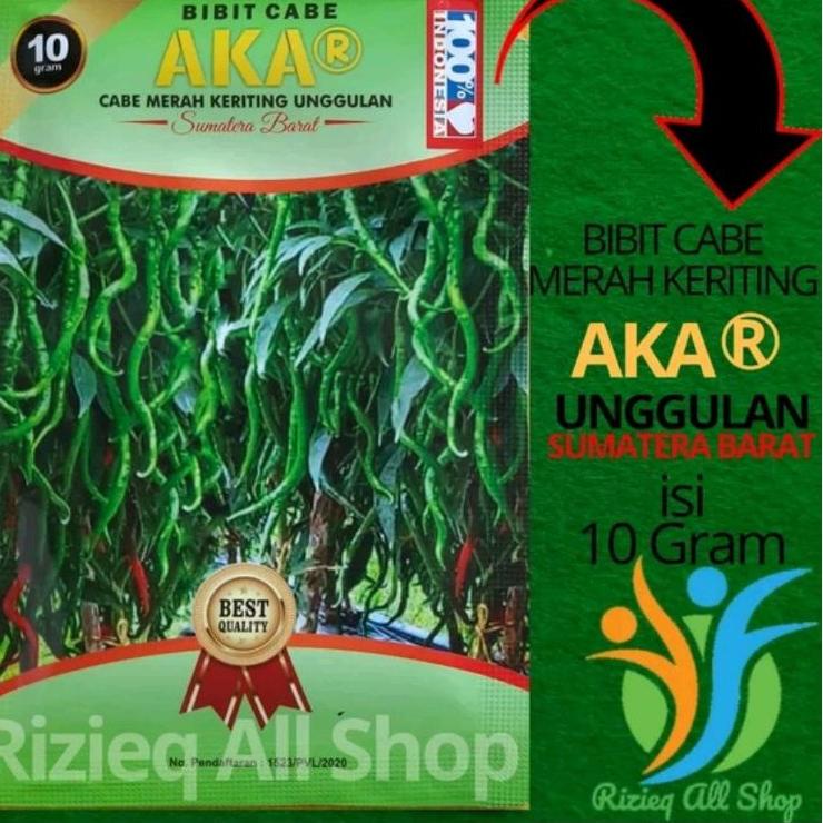 ✺ Benih Bibit Cabe Keriting AKAR isi 10 Gram sekitar 2200 butir benih cabe Keriting Unggulan AKAR ☆