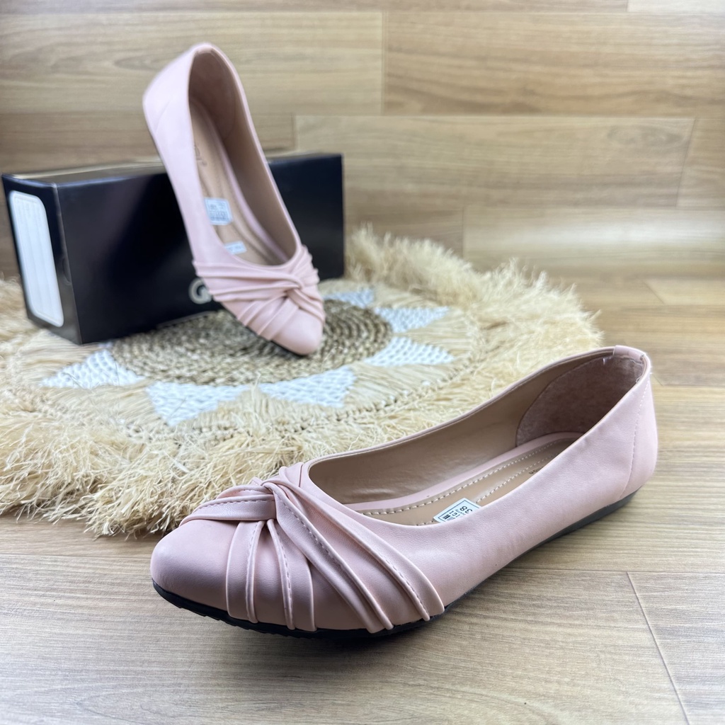 Sepatu Flat Wanita Slip On Bahan Sintetis Premium FR-04 GRAVICI