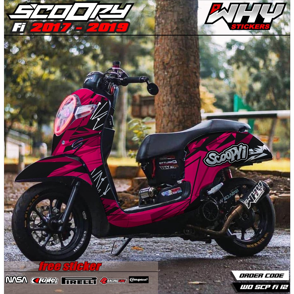 (COD) TERBARU Decal Sticker scoopy 2017 2018 2019 2020 full body - Sticker Dekal Scoopy New Fi  Desa