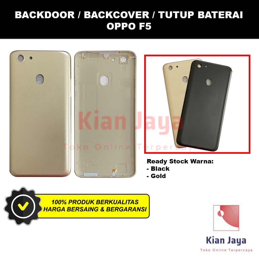 Backdoor Oppoo F5 Back Cover Tutup Belakang Baterai Cassing Casing Backcase Original