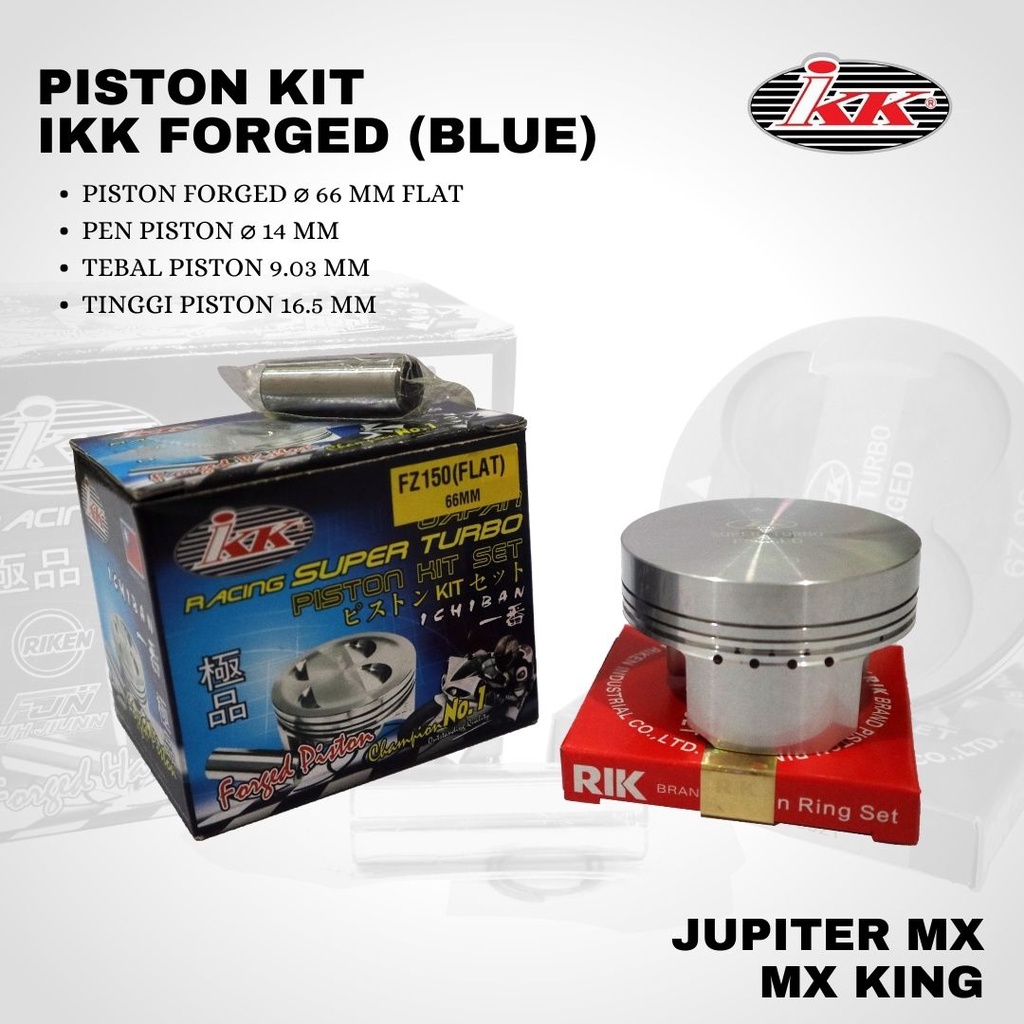 Piston IKK mx mx king 66 pin 14 forged Blue High