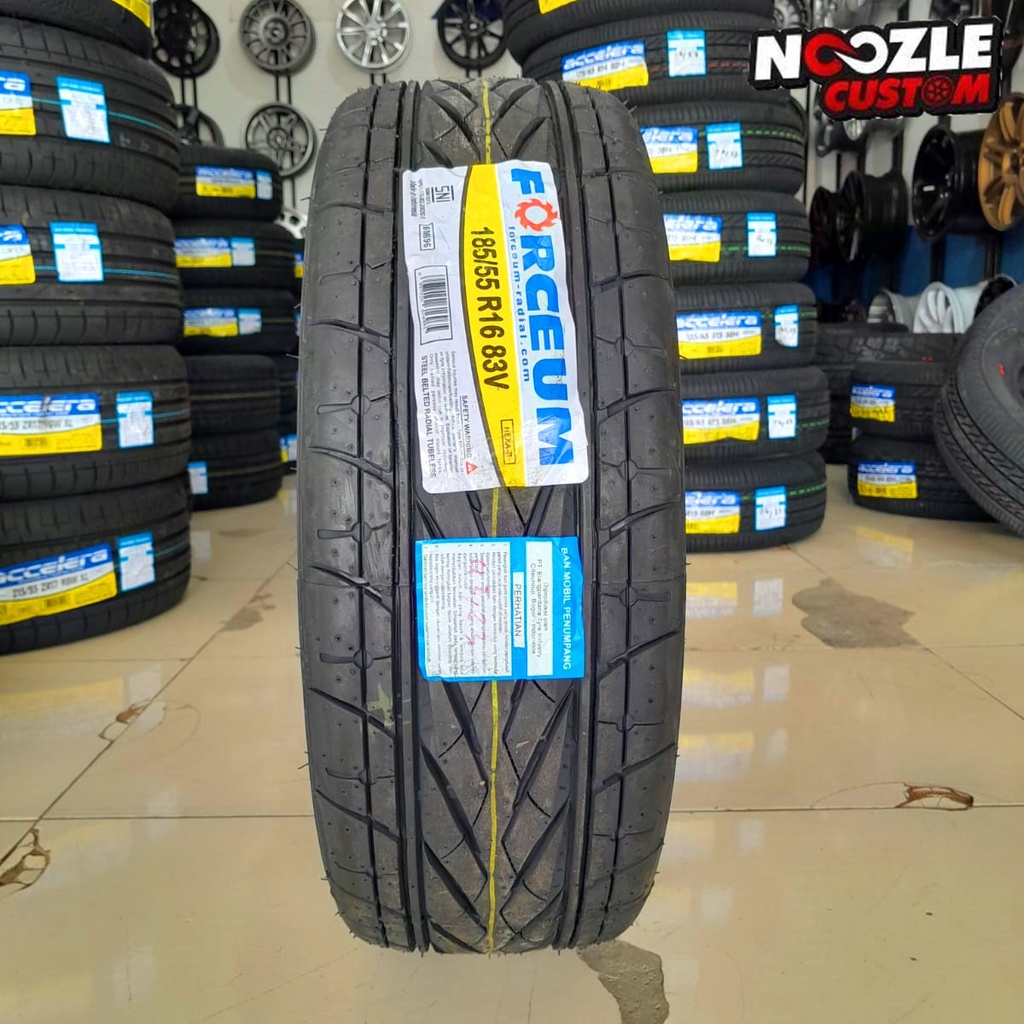 Ban Tubles FORCEUM 185/55 R16 Ban Tipe HEXA R 185 55 Ring Ban Mobil Kembangan Rotasi R16