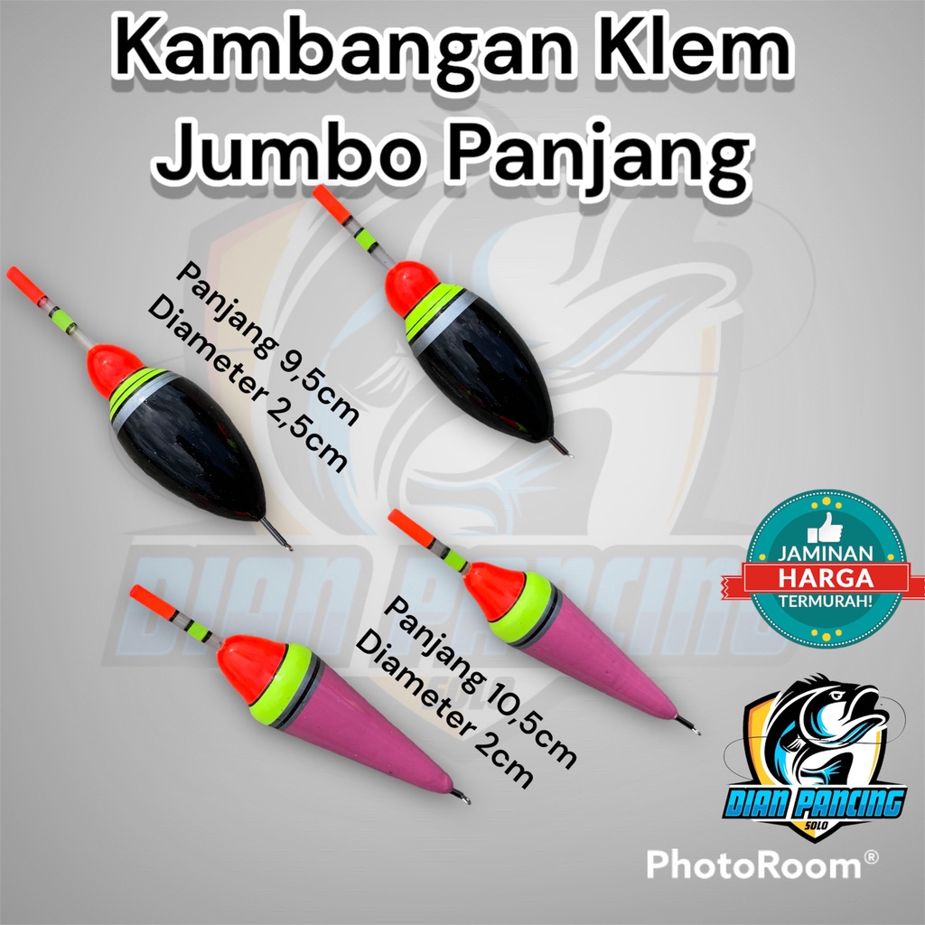 KAMBANGAN KLEM JUMBO PANJANG untuk  ikan monster