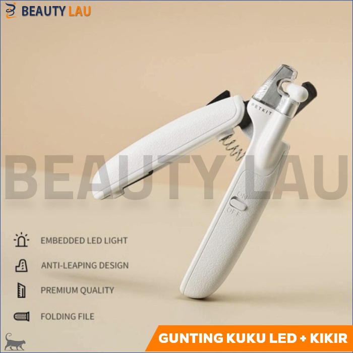 GUNTING KUKU KUCING ANJING LED PREMIUM + KIKIR KUKU KUCING ANJING PET NAIL CLIPPER