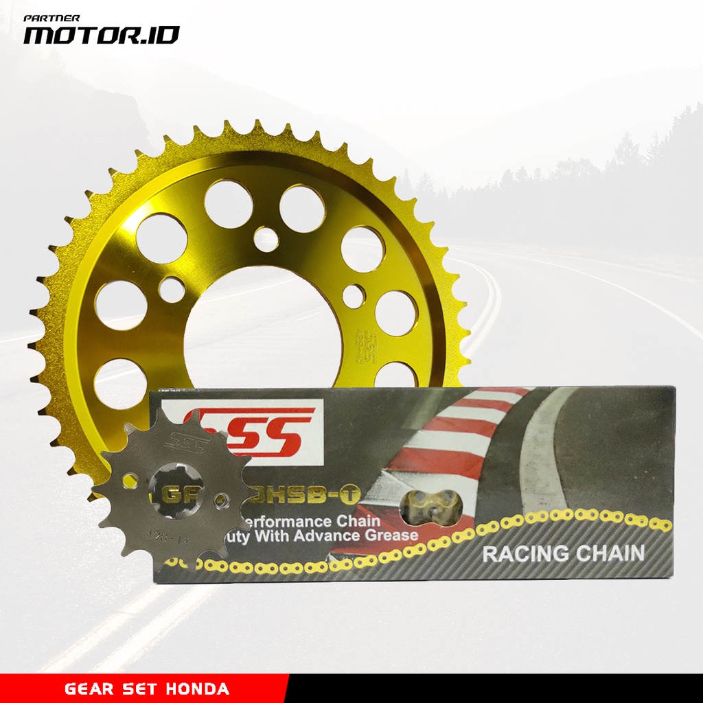 GEAR SET SSS GOLD HONDA NEW CB150R CBR150R 428