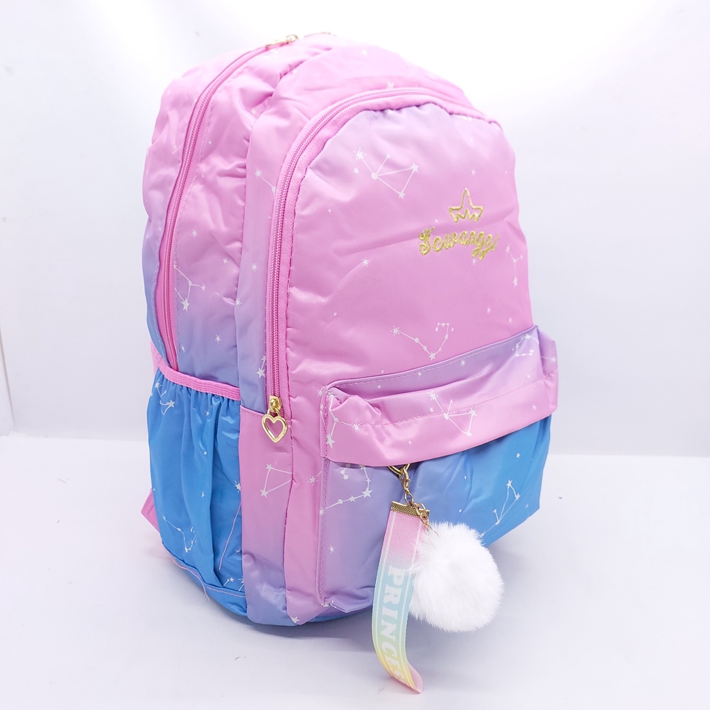 TAS SEKOLAH CEWEK IMPORT TIMBUL EMBOSS 3D 3 RUANG 16 INCHI MURAH BARU ORIGINAL / RANSEL SEKOLAH ANAK PEREMPUAN ANIMASI KARAKTER LENGKAP MURAH BESAR / TAS ANAK CEWEK SOPHIA LOL UNICORN FROZEN HELLO KITTY 3D TIMBUL EMBOSS MURAH 16 INCHI / TAS ANAK CEWEK 3D