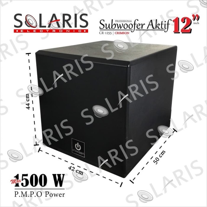 Sound Subwoofer Aktif 12 Inch Subwoofer Karaoke Crimson Cr-1255
