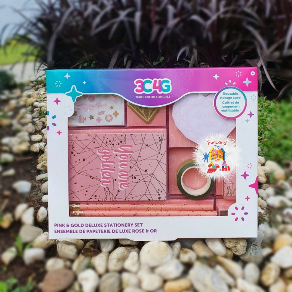 

3C4G Pink and Gold Deluxe Stationery Set