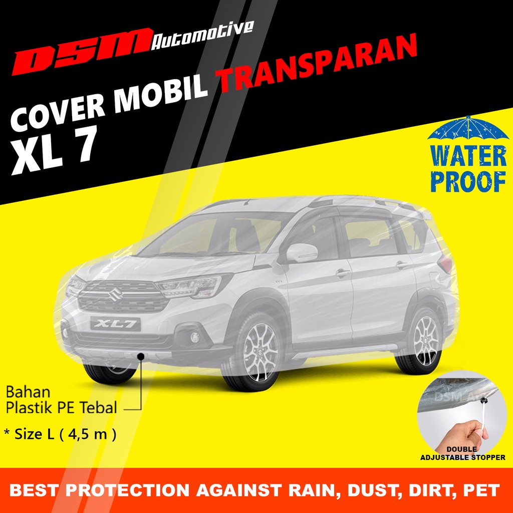 Cover Mobil Suzuki XL7 Transparan / Plastik Tebal Waterproof Outdoor Indoor