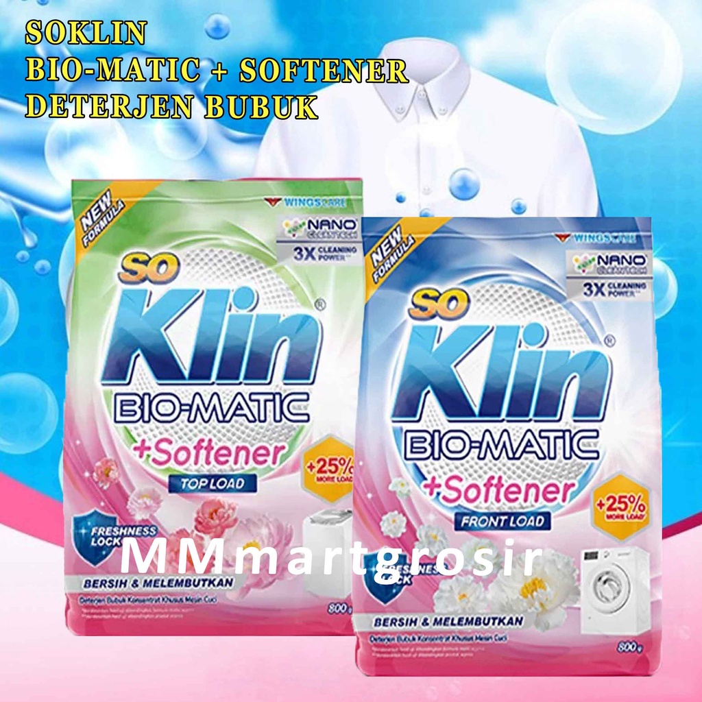 So klin / Bio- matic / Cleans whith care / 800g