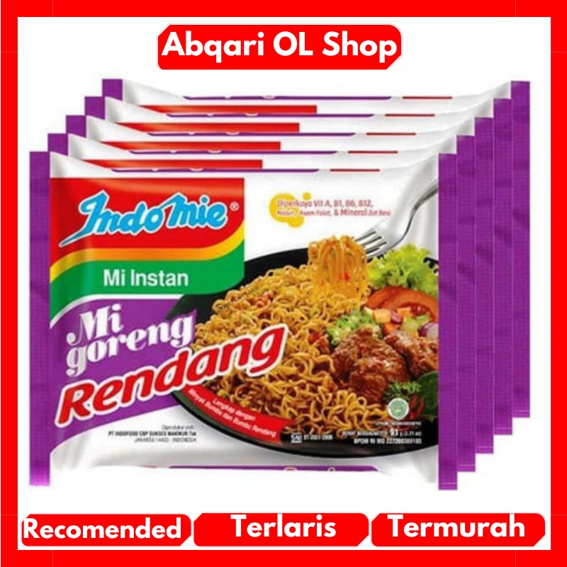 

Indomie Goreng Rendang 91gr Dapat 5 Pcs