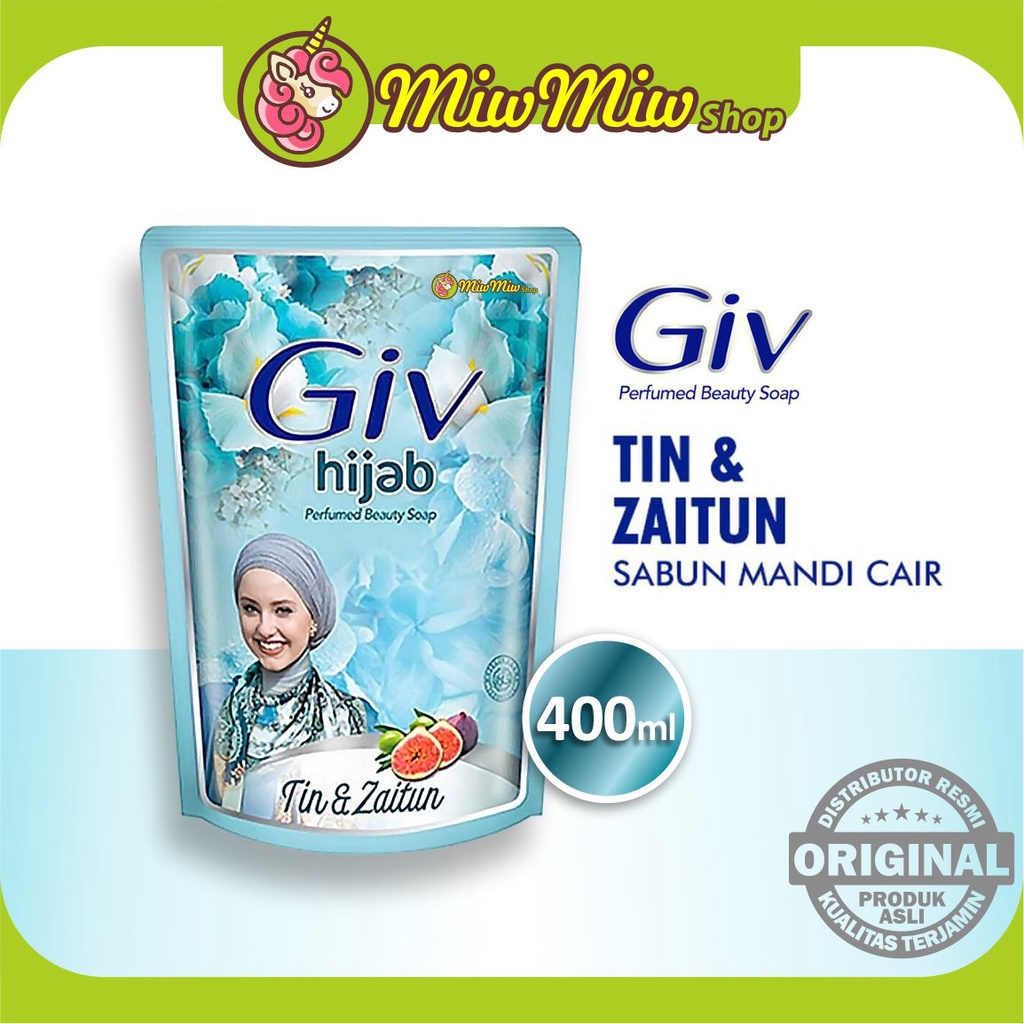 GIV Parfumed Beauty Soap &amp; GIV WHITE Liquid Body Wash (Sabun Mandi Cair) Refill Pouch