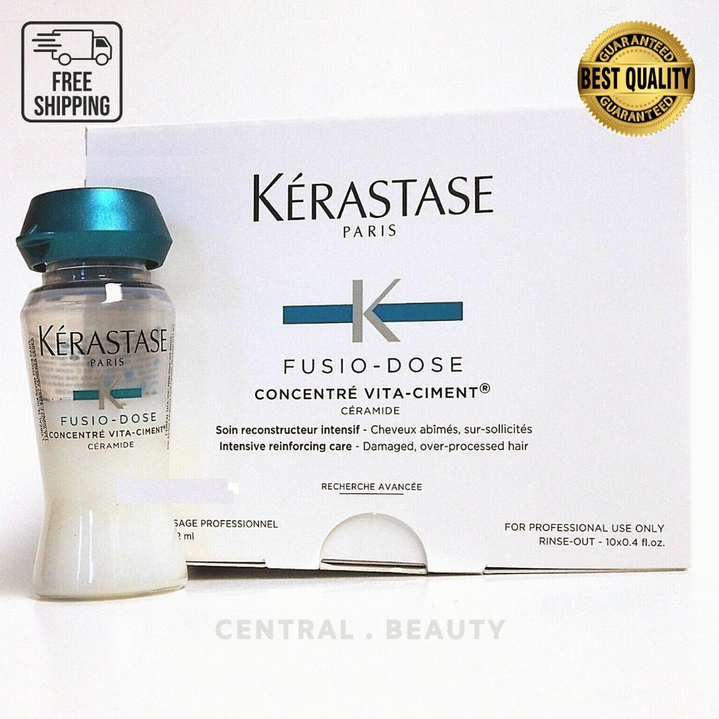 KERASTASE FUSIO DOSE CONCENTRATE VITA-CIMENT CERAMIDE ORIGINAL BPOM SATUAN