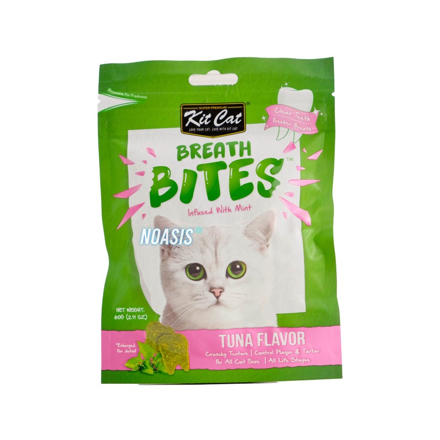 Kit Cat Breath Bites 60 gr Snack / Cemilan Pembersih Gigi Kucing