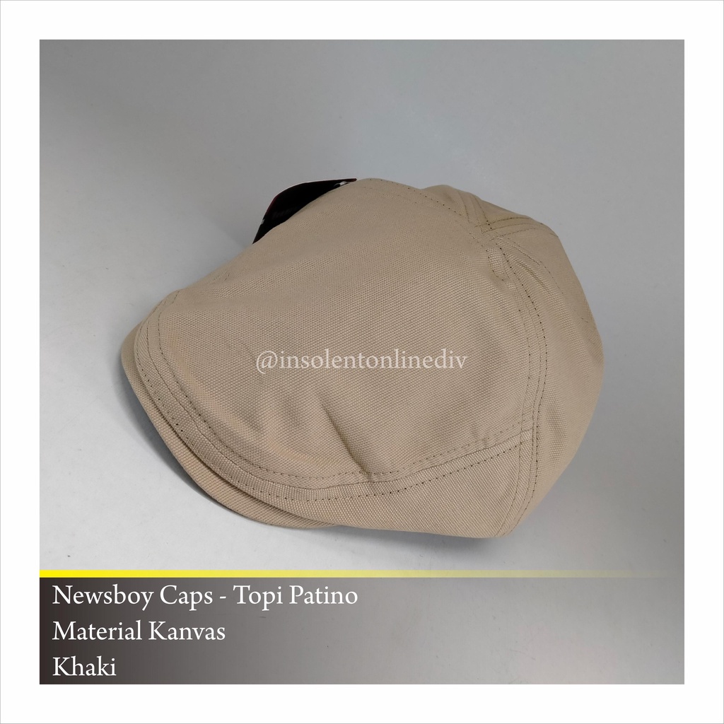 Insolent - Topi Patino Newsboy Hat Kanvas Marsoto Flat Caps Pria Wanita Dewasa All Size