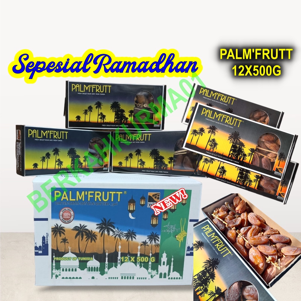 

Kurma tangkai palm'frutt 12x500g [1dus]/tunisia tangkai palm fruit