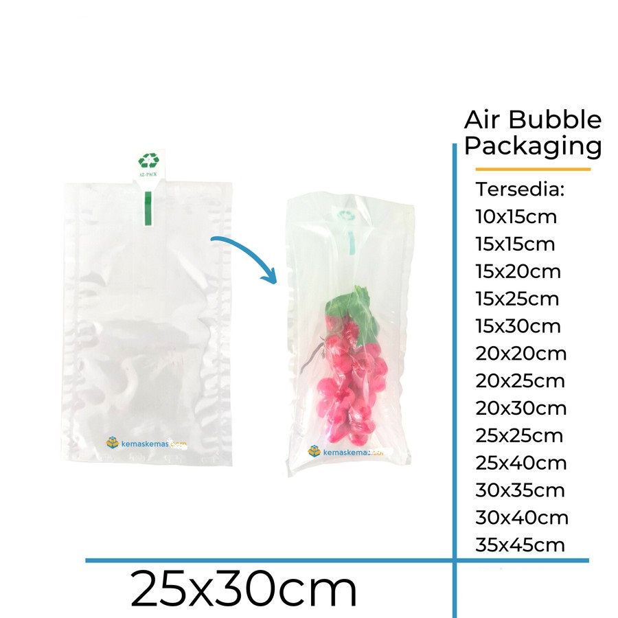 

25x30 cm Poly Air Bubble Wrap Plastic Packaging | Plastik Bubble Polos