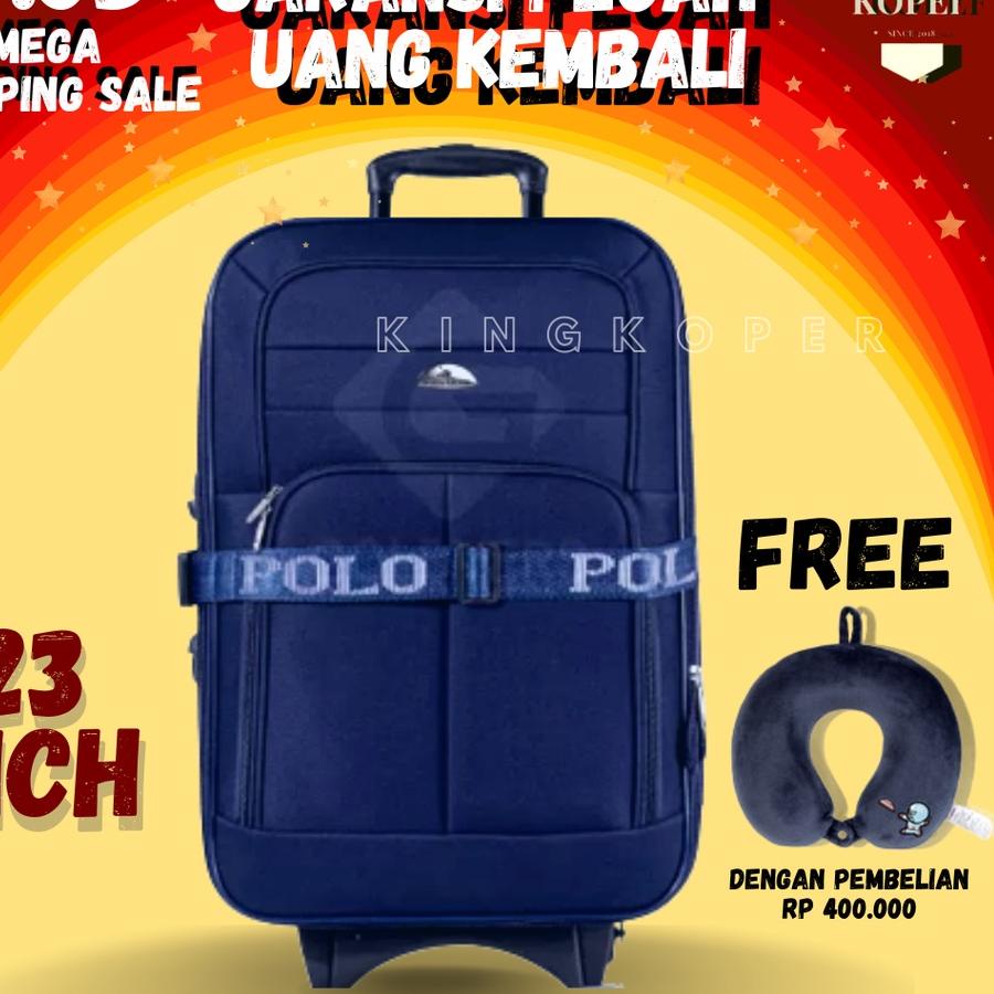 ➥ Koper Polo 23 inch Polo - koper kain - koper bagasi - koper murah - koper bahan - tas koper ▼