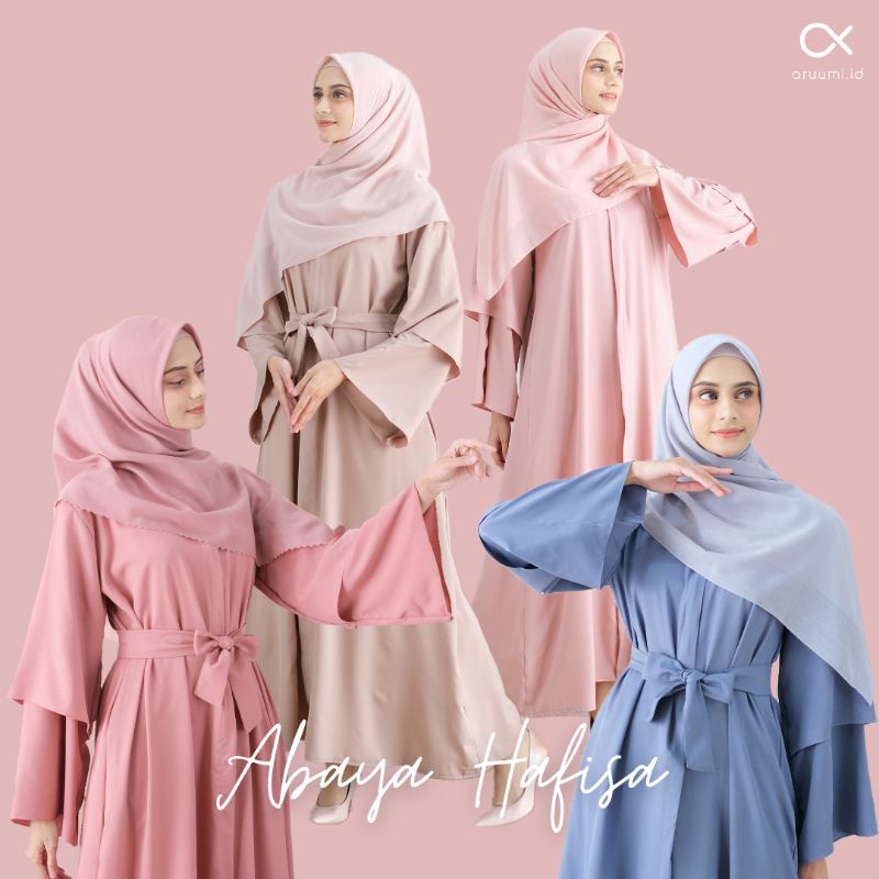 Abaya Hafisa | Abaya polos premium | gamis polos premium | abaya turki
