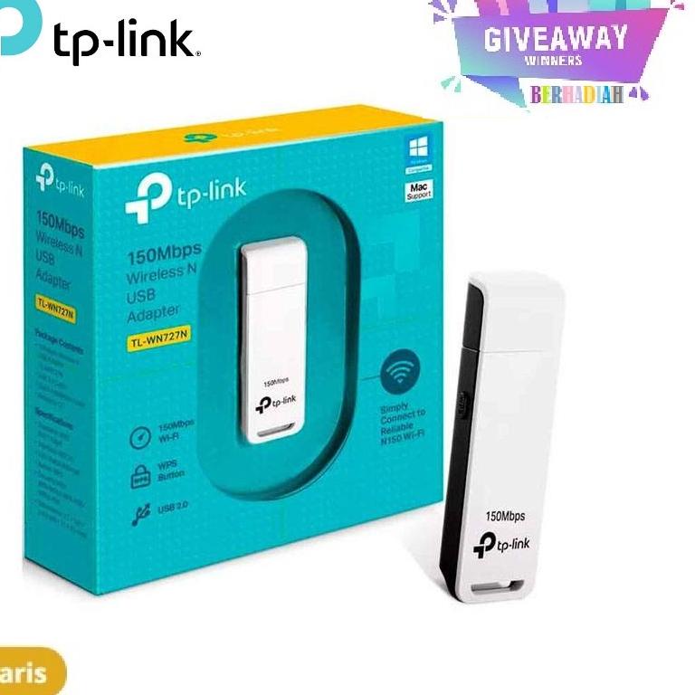 ۞ TPLink TL-WN727N USB Wireless WiFi Adapter TP-LINK TL WN727N WN727 N1 ♟