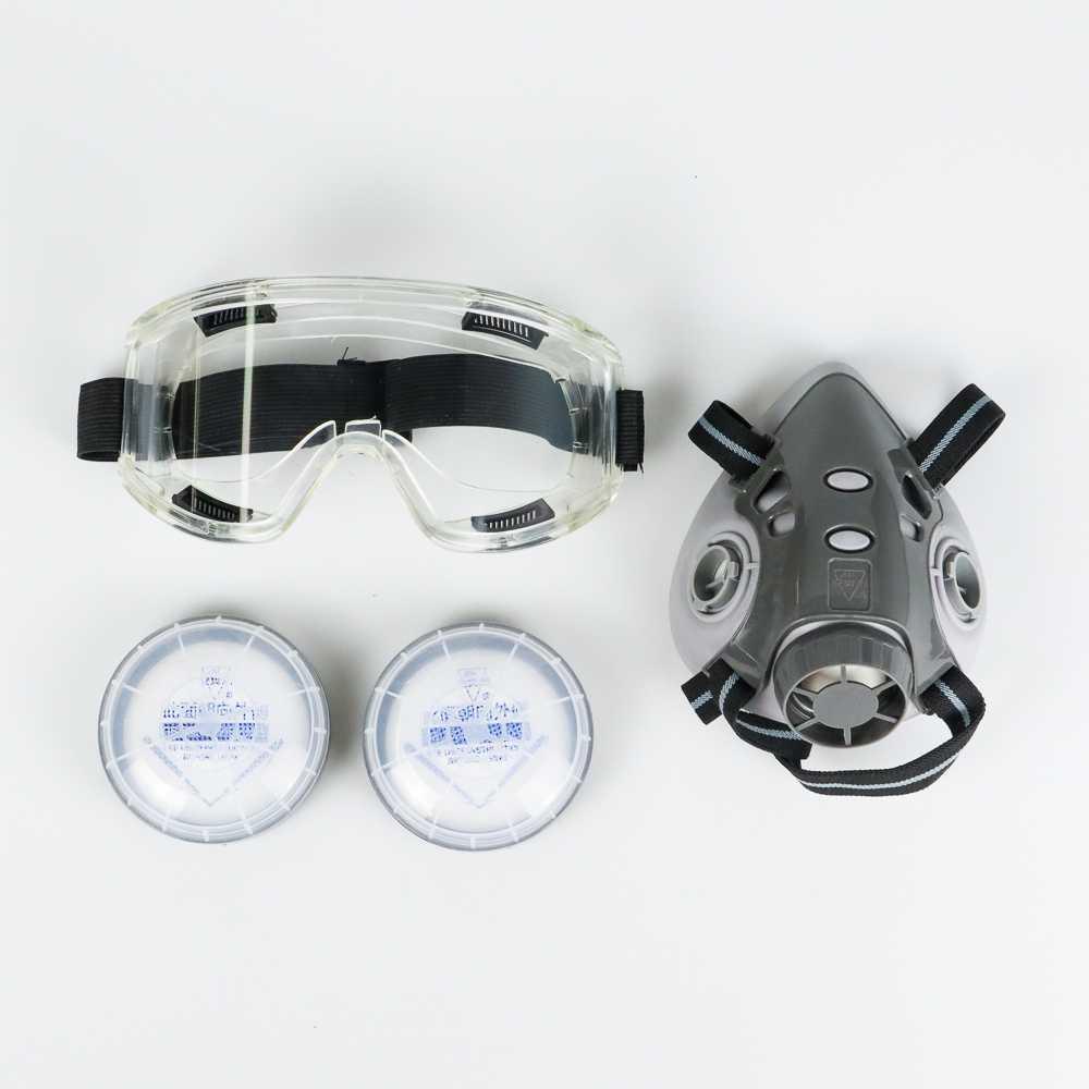 308Plus Masker Gas Respirator Anti-Dust Chemical Safety Glasses - SF03