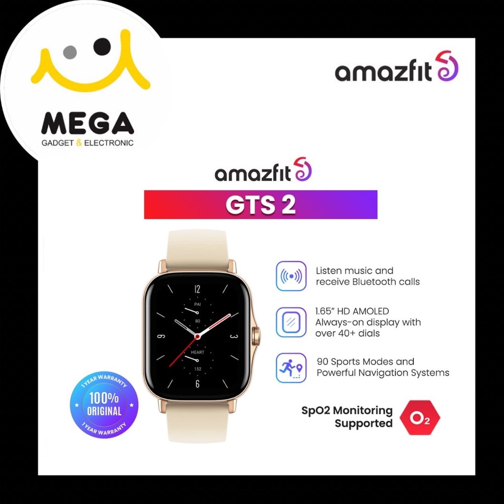 Amazfit GTS 2 Smartwatch Garansi Resmi Amazfit Indonesia