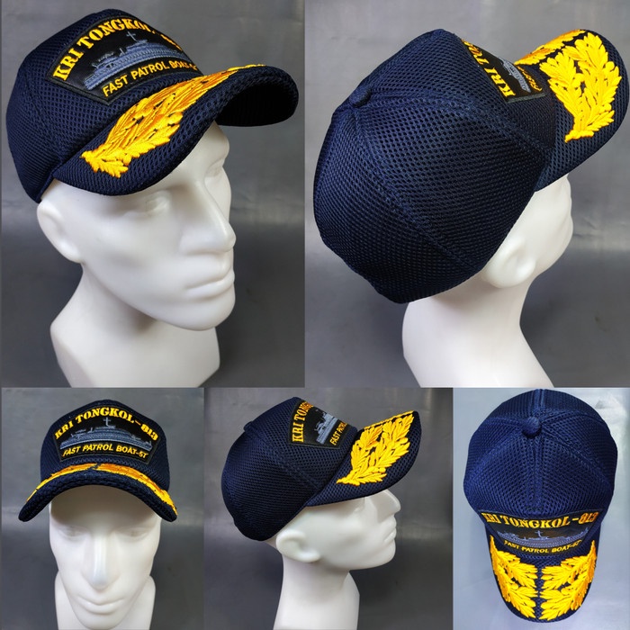 hat / topi kri tongkol tni al dabel mash warna dongker