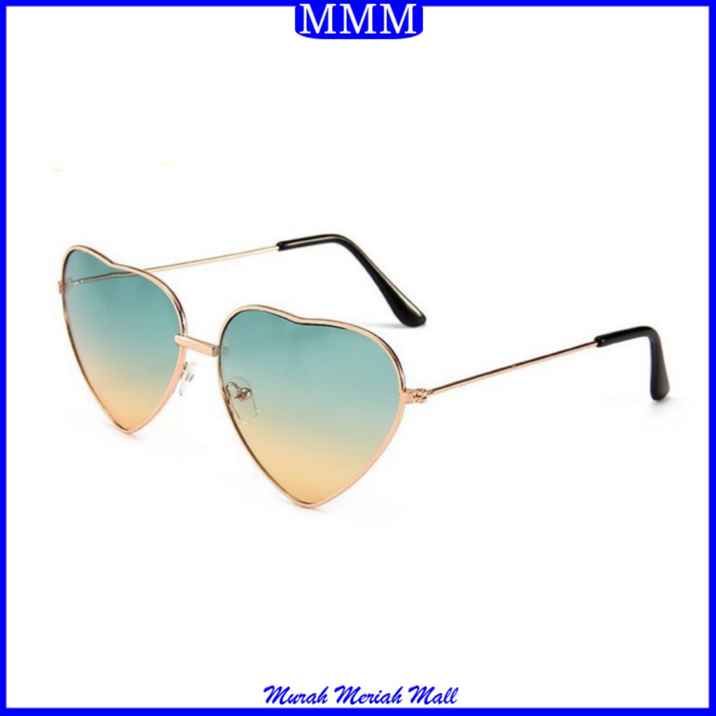 MMM Kacamata Fashion Korean Style Love Wanita Kode 1104 Kaca Mata Korea Cute Murah Warna Warni
