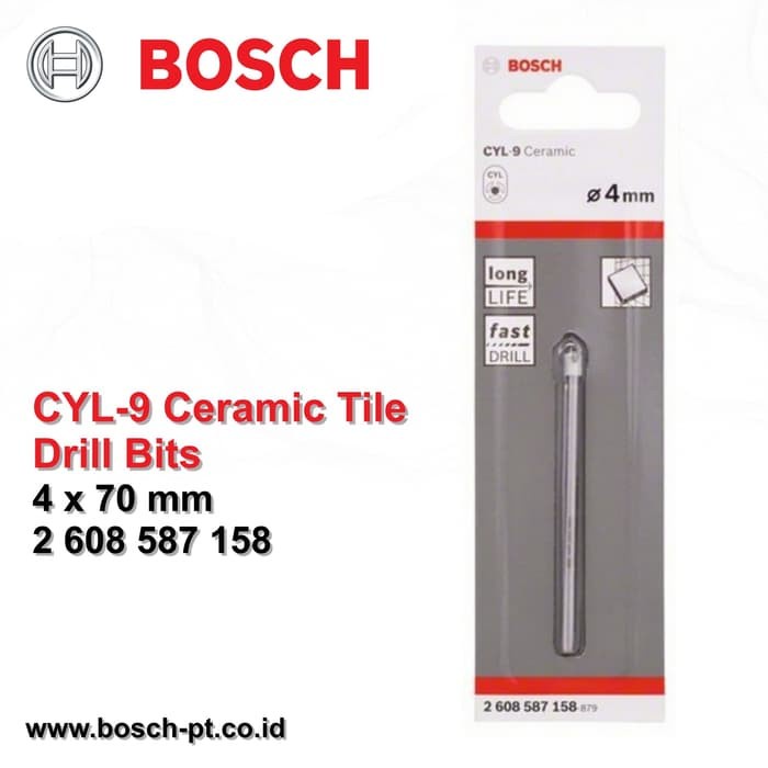 Mata Bor Keramik / Tombak BOSCH CYL-9 4mm