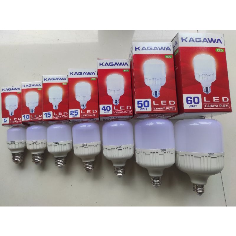 Bohlam LED Kagawa Eco 5 10 15 25 40 50 Watt Murah Ecer Grosir