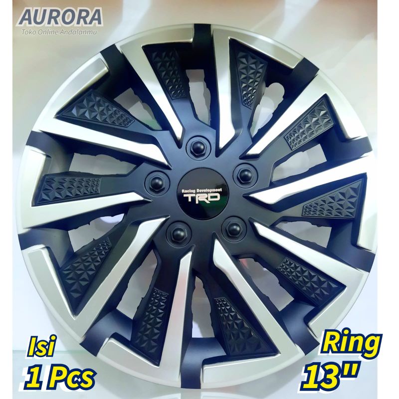 Tutup velg ring 13 weldop ring 13 wheeldop universal cover velg TRD zigzag
