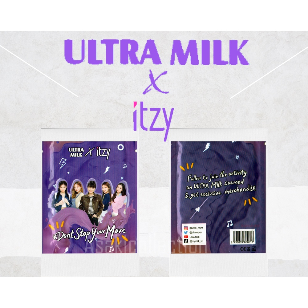 Ultra Milk X itzy Photocard