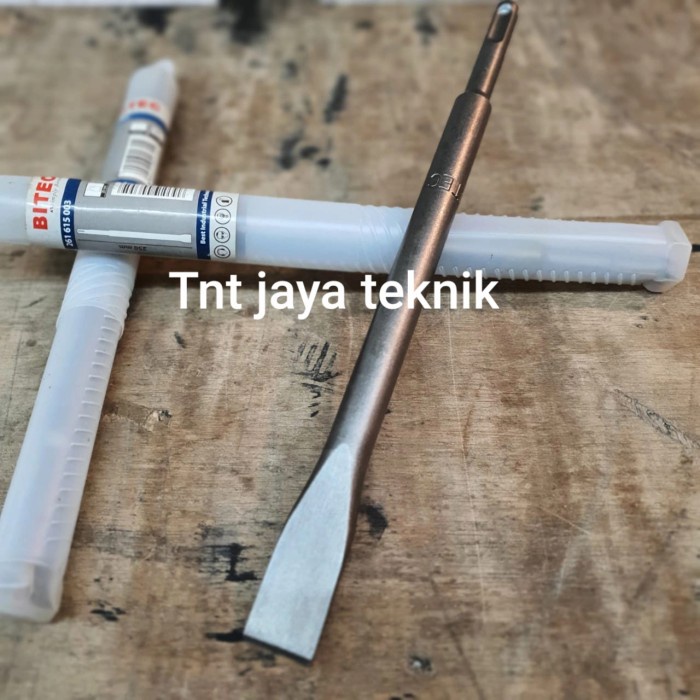 Mata Bobok Beton Sds Plus Flat Pipih / Mata Chisel Sds Plus Flat