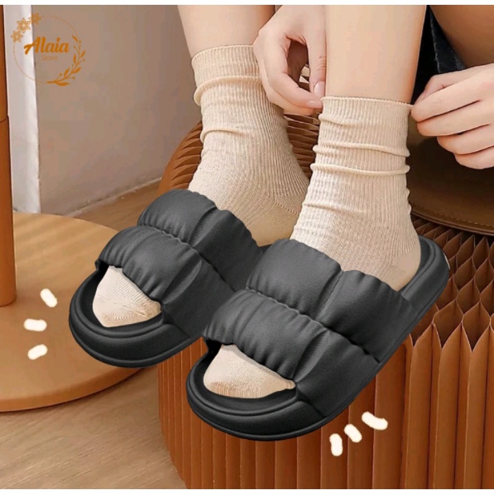 Sandal Selop Wanita Karet Casual Gosome Terbaru Bahan Karet Fashion Korea