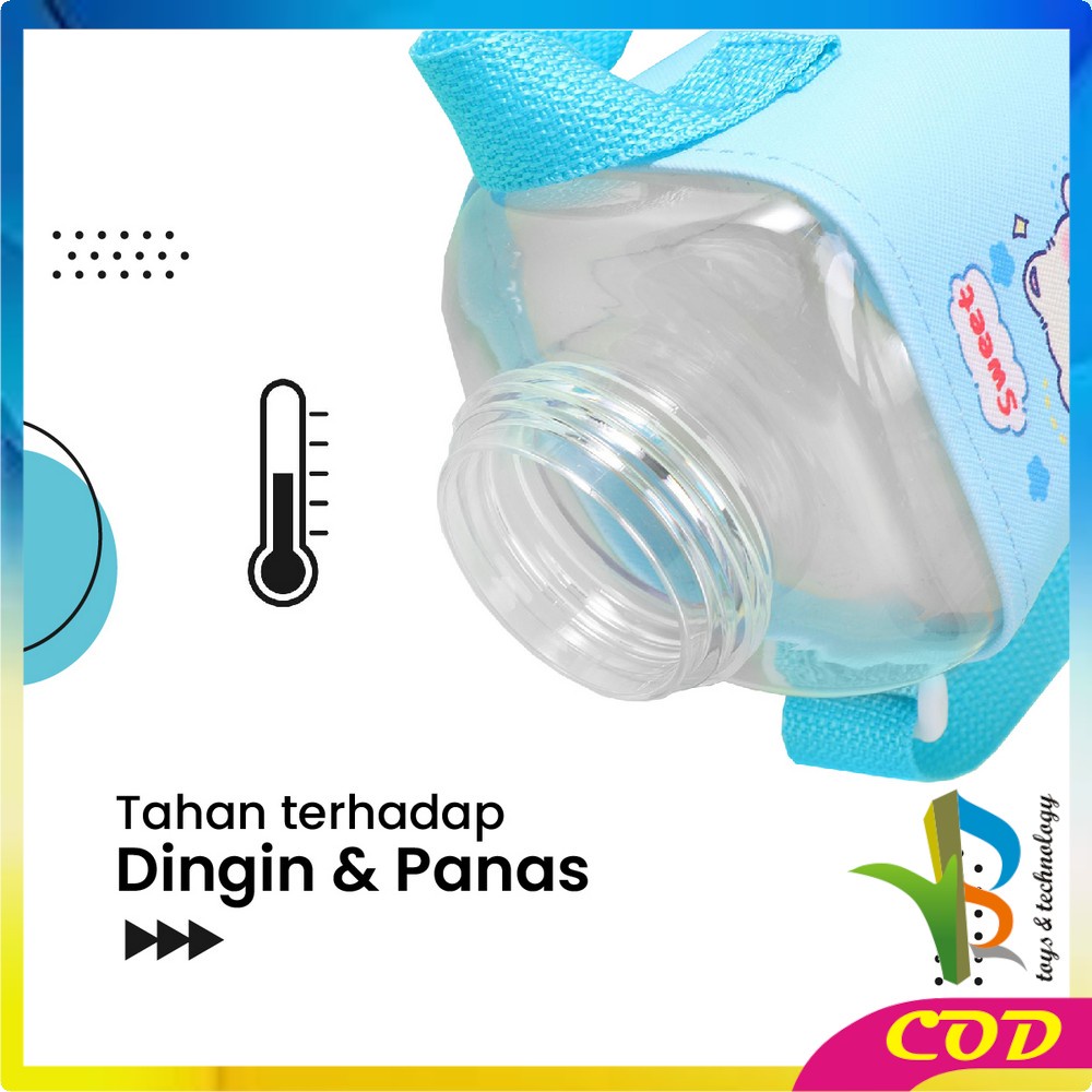 RB-C469 Botol Minum Anak Karakter 600ML Tempat Minum Anak TK Lucu Dengan Sedotan / Bottle Minum Kids Portable BPA FREE