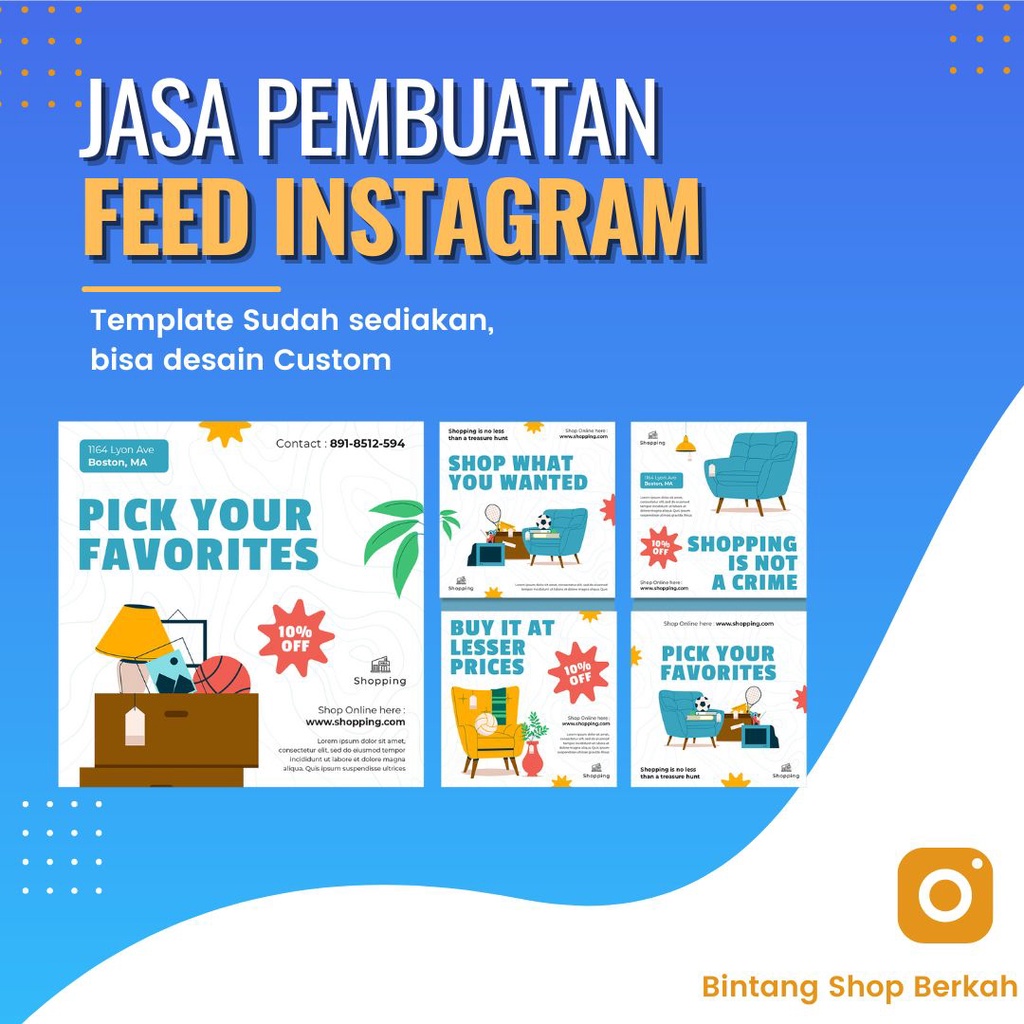 Jasa Desain Feed Instagram desain feed instagram