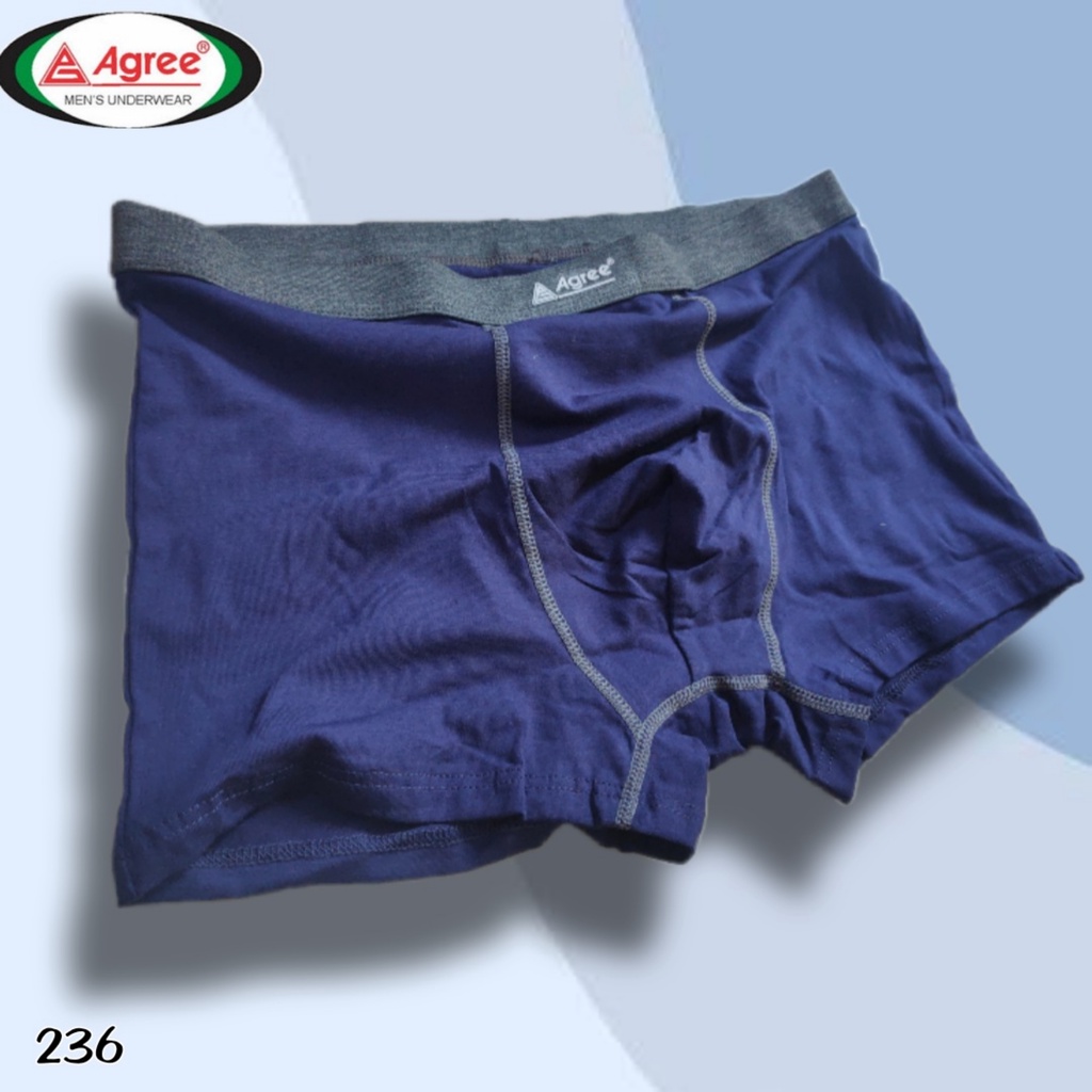 J236T - ( 3PCS ) CELANA DALAM BOXER PRIA AGREE  SIZE M, L, XL