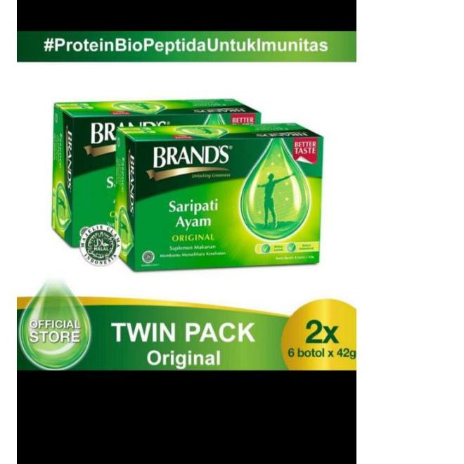 

֍ Brand's Saripati Ayam 42gr isi 12 botol ➮