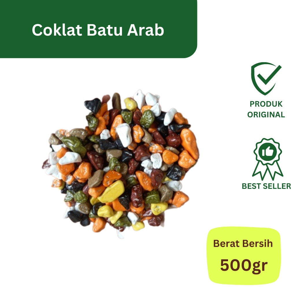 

coklat kerikil 500gr kemasan toples