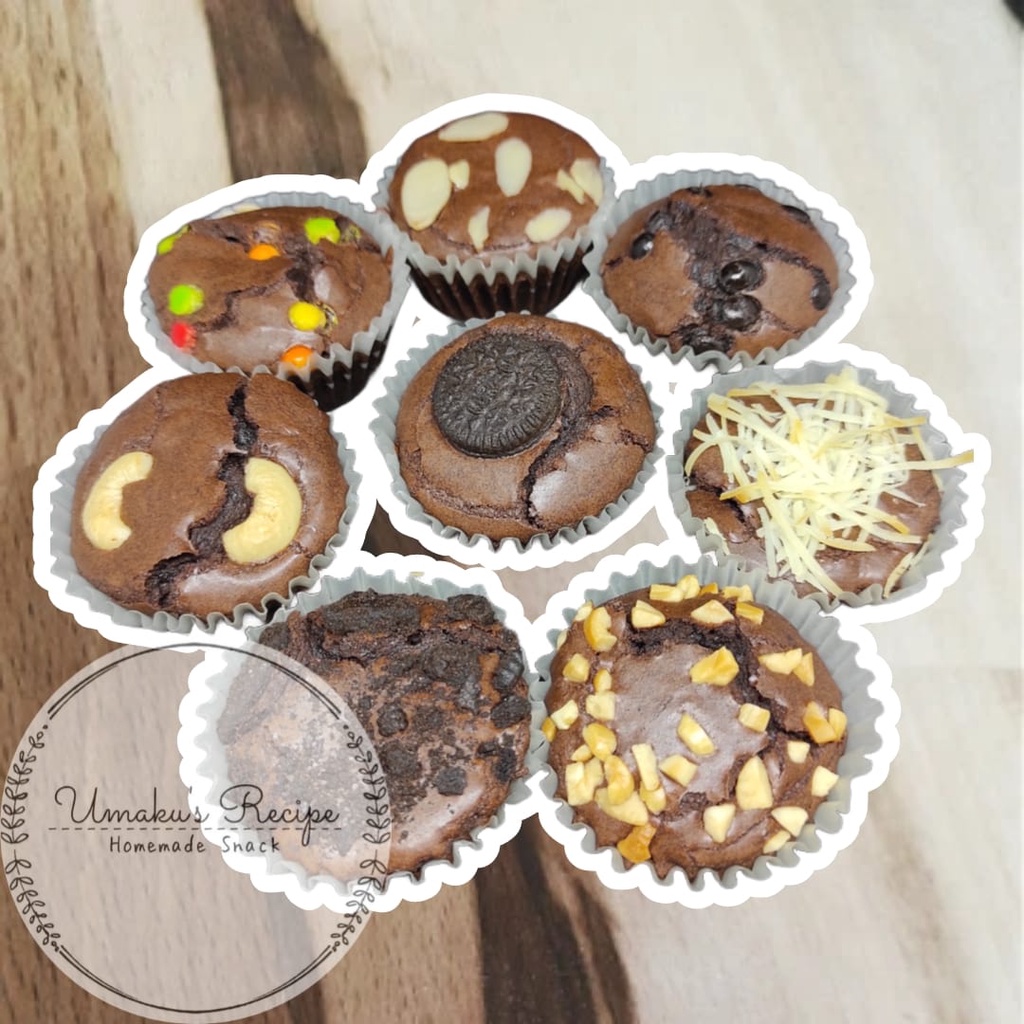 

Brownies Cup / Fudge Brownies Cup / Fudgy Brownies Cup / Shiny Crust Brownies Cup