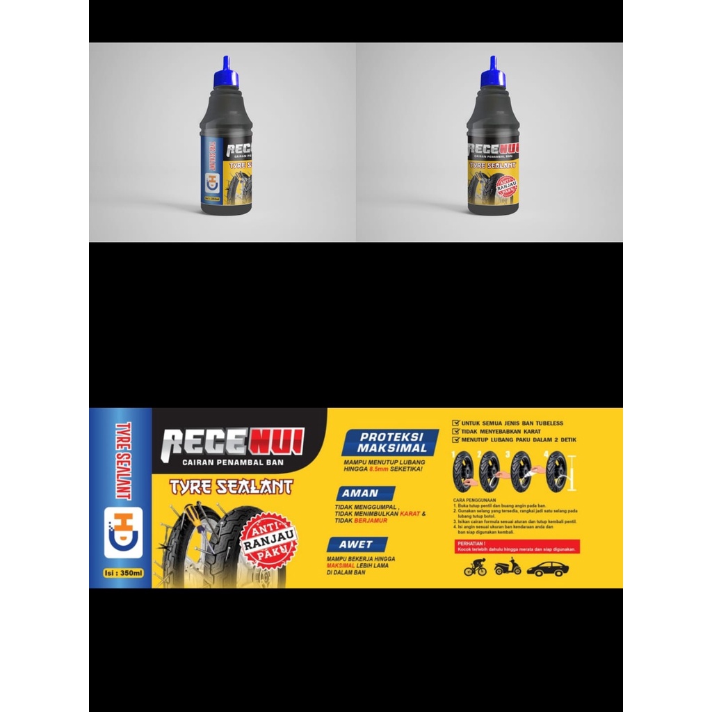 Cairan Ban Tubles Tubeless TIRE Sealant Anti Bocor 350ML grosir 8.5mm premium import quality