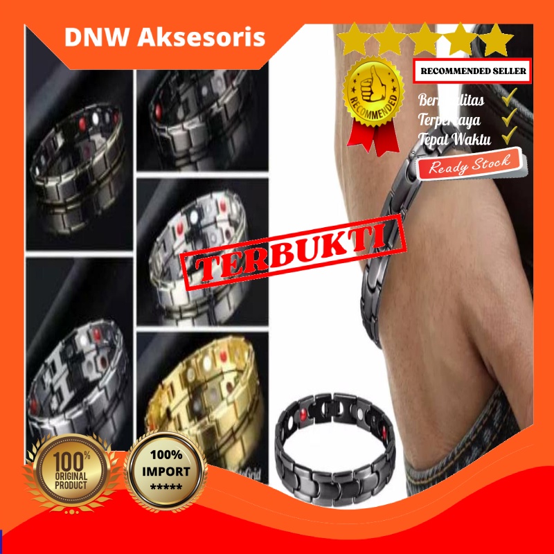 Gelang Kesehatan - Pijat - Terapi -  Magnetic infrared germaniu - 100% Ori Import
